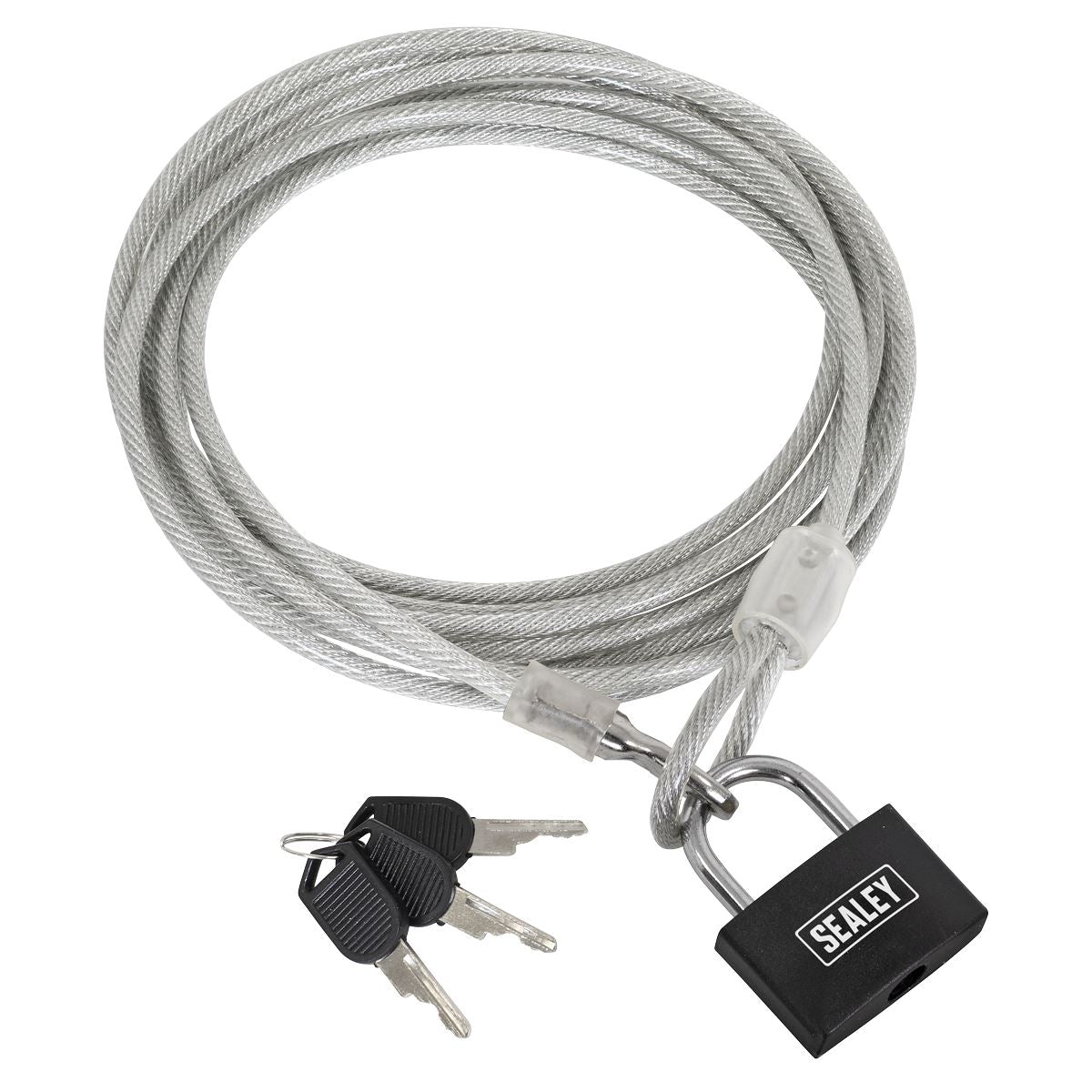 Sealey Motorcycle Cable Lock 3m SHGCL3