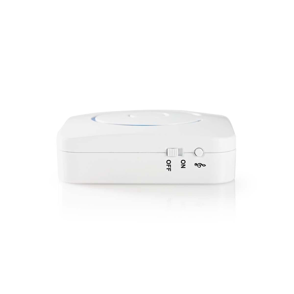 Nedis Home Security Motion Detector Chime 8 Ringtones Signals with light & sound - ALRMMW20WT