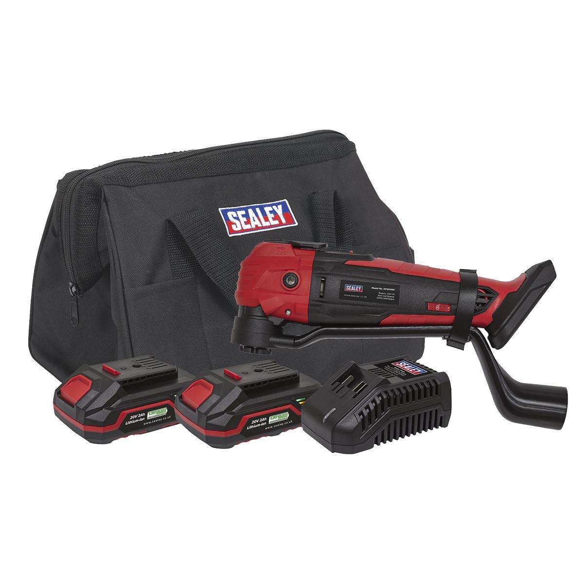 Sealey Cordless Oscillating Multi-Tool Kit 20V - 2 Batteries CP20VMTKIT