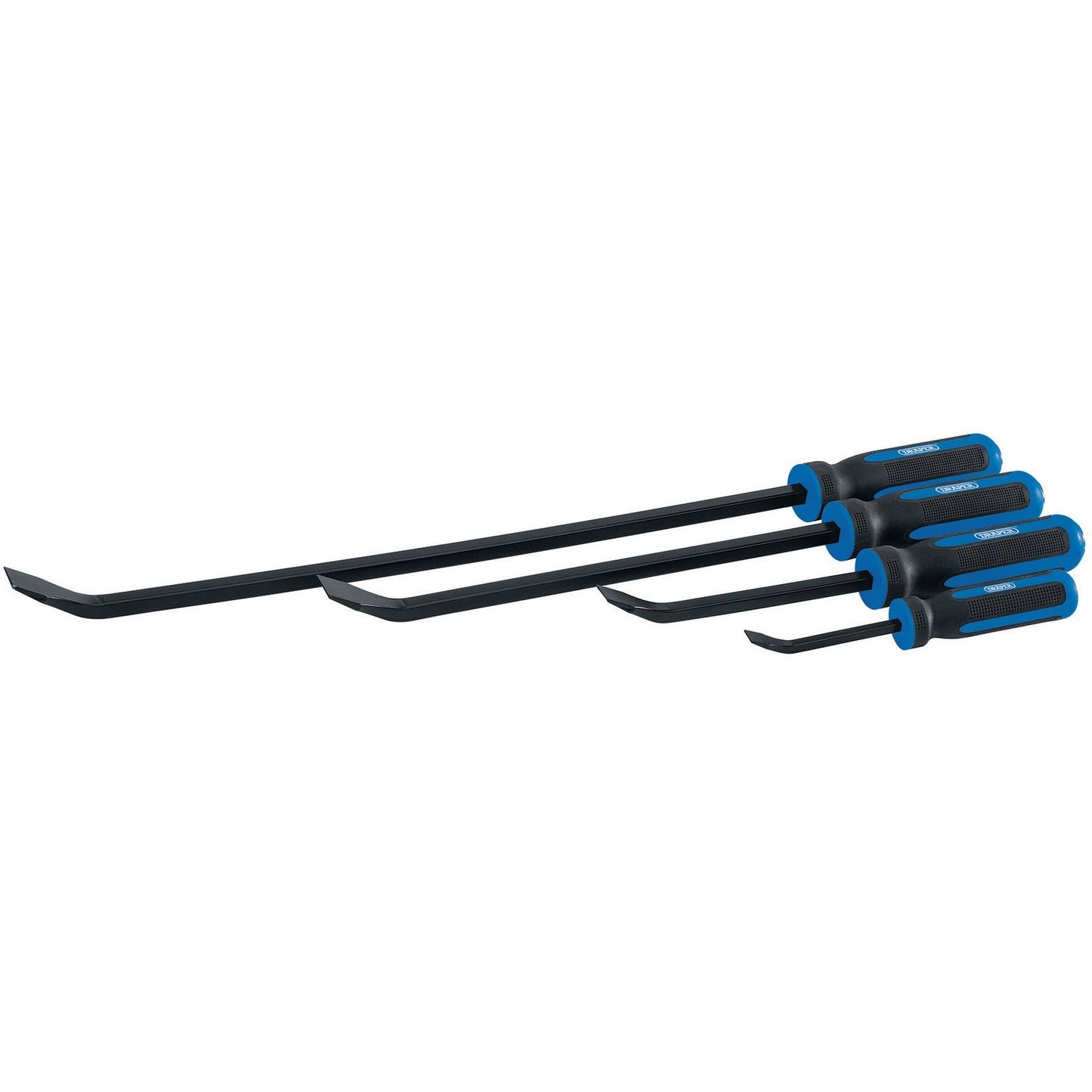 Draper 4 Piece Wrecking Pry Crow Bar Lever Hammer Go Thru Set, 200mm-600mm,92034