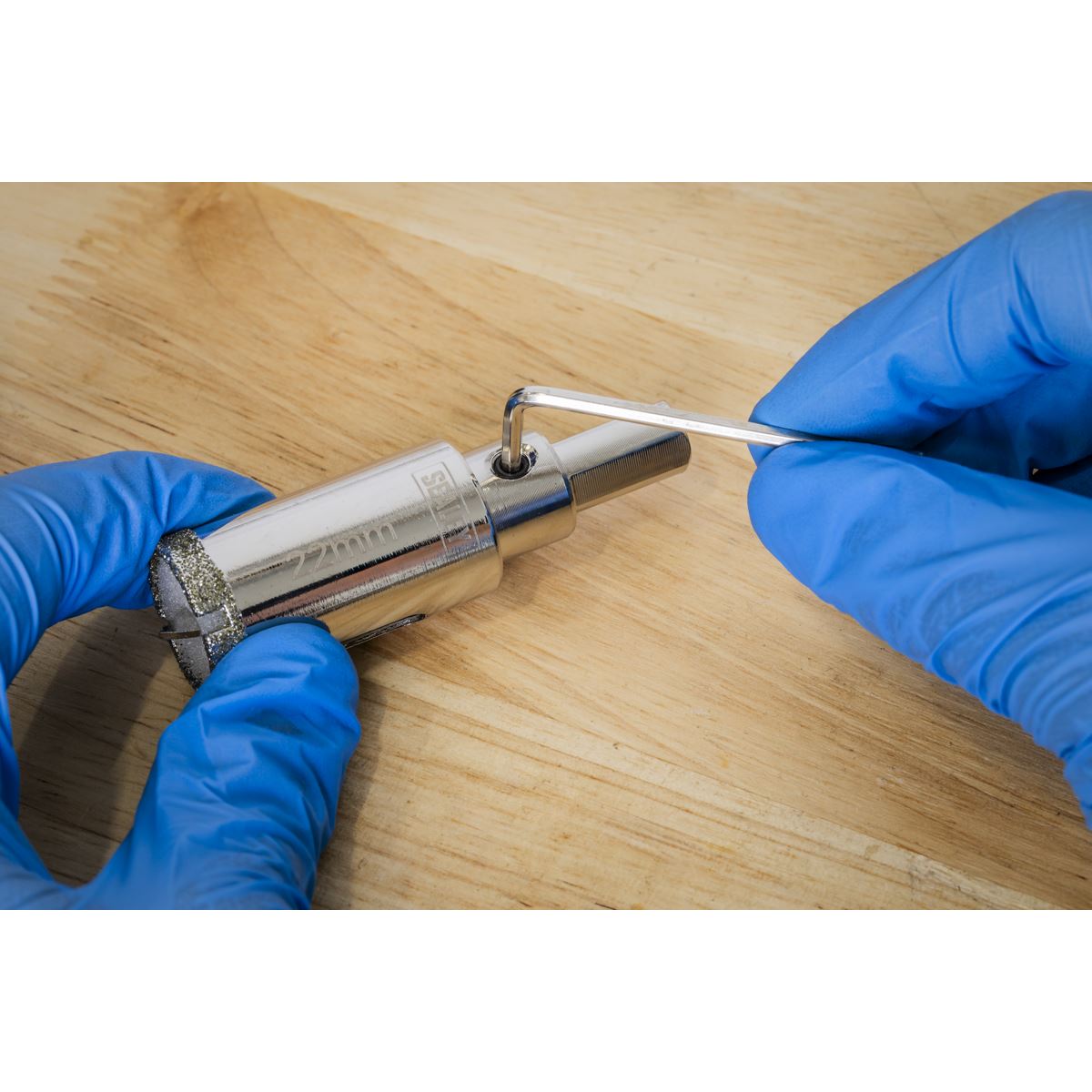 Sealey Electroplated Diamond Hole Saw 22mm DHS22