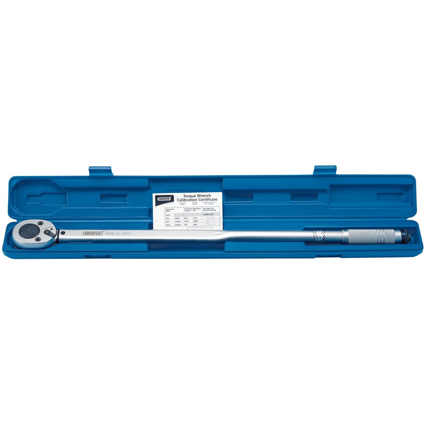 Draper 3/4 Inch Square Drive Torque Wrench 34964 65-450Nm ISO 6789-2003 New In C