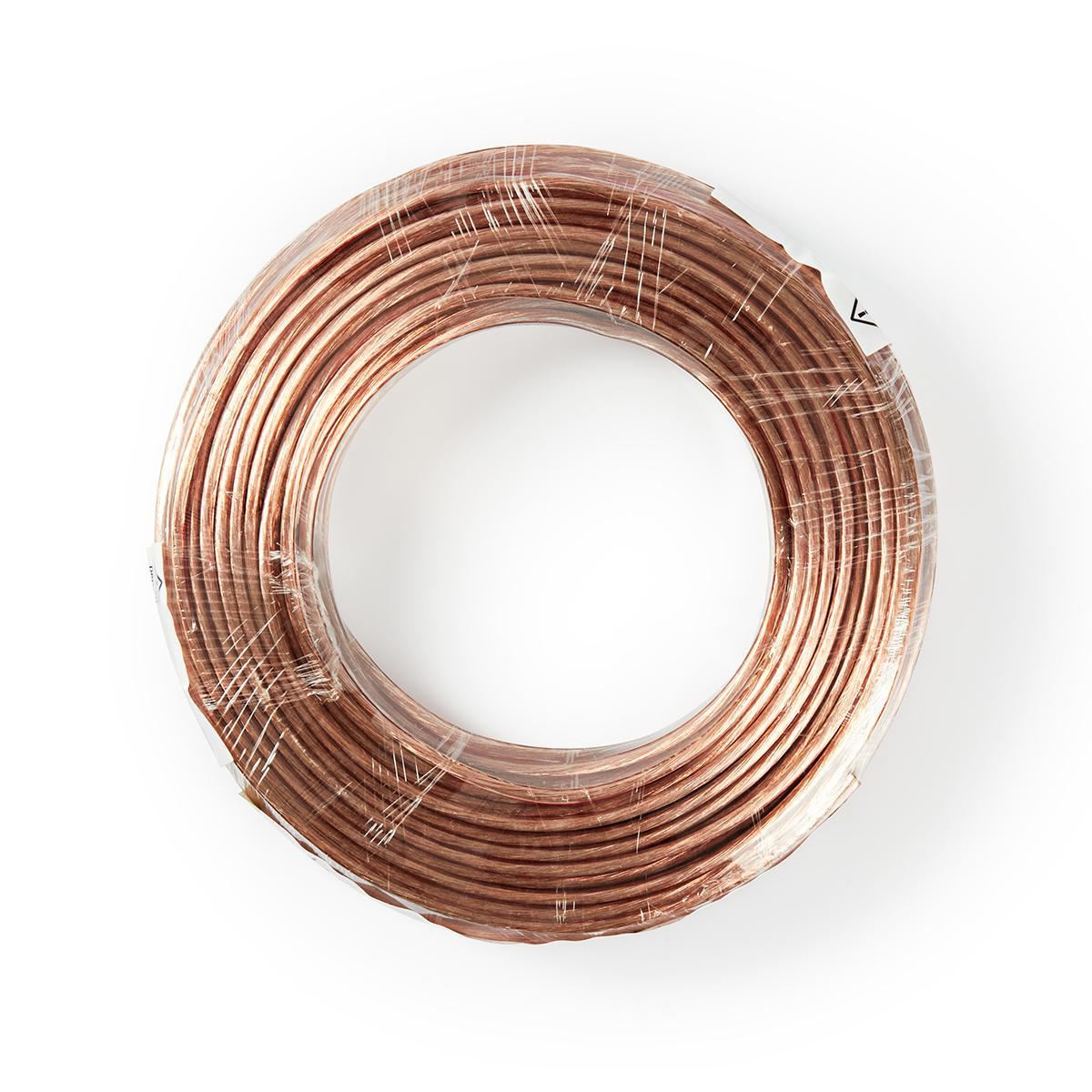 Nedis Speaker Cable 2x 1.50 mm2 25m Wrap Transparent - CAGW1500TR250