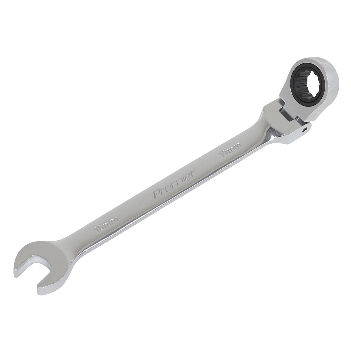 Sealey Flexi-Head Ratchet Combination Spanner 10mm FHRCW10