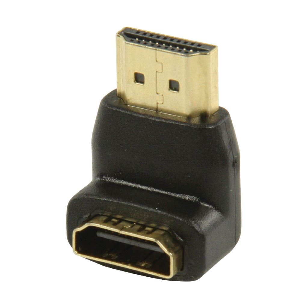 Glaxio® HDMI Adapter HDMI Connector 90° Angled to HDMI Input (Black)