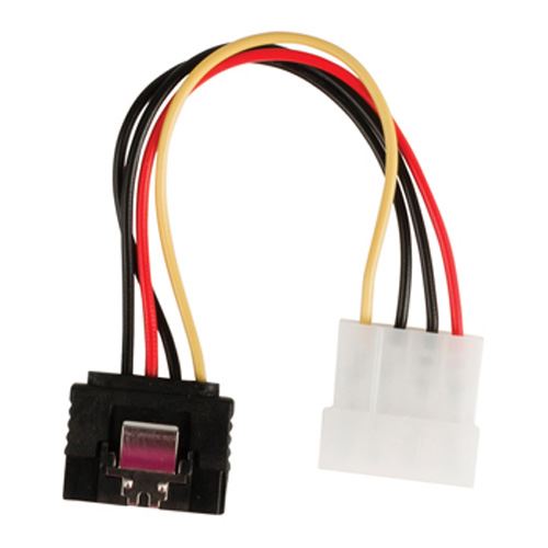 (Disc) Glaxio Internal power adapter cable SATA 15-pin female with lock to Molex male 0.15m multicolour VLCP73535V015 LL IG1.LL.100 Stocked GETR