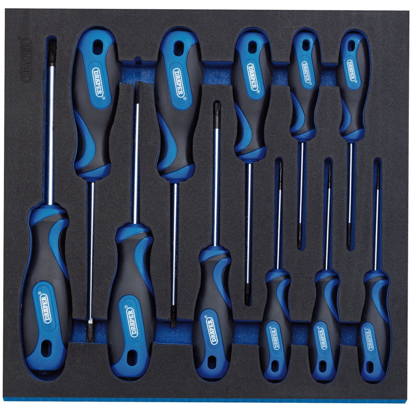 Draper 63403 / IT-EVA16 11PC TX-STAR SECURITY SOFT GRIP SCREWDRIVER SET IN TRAY