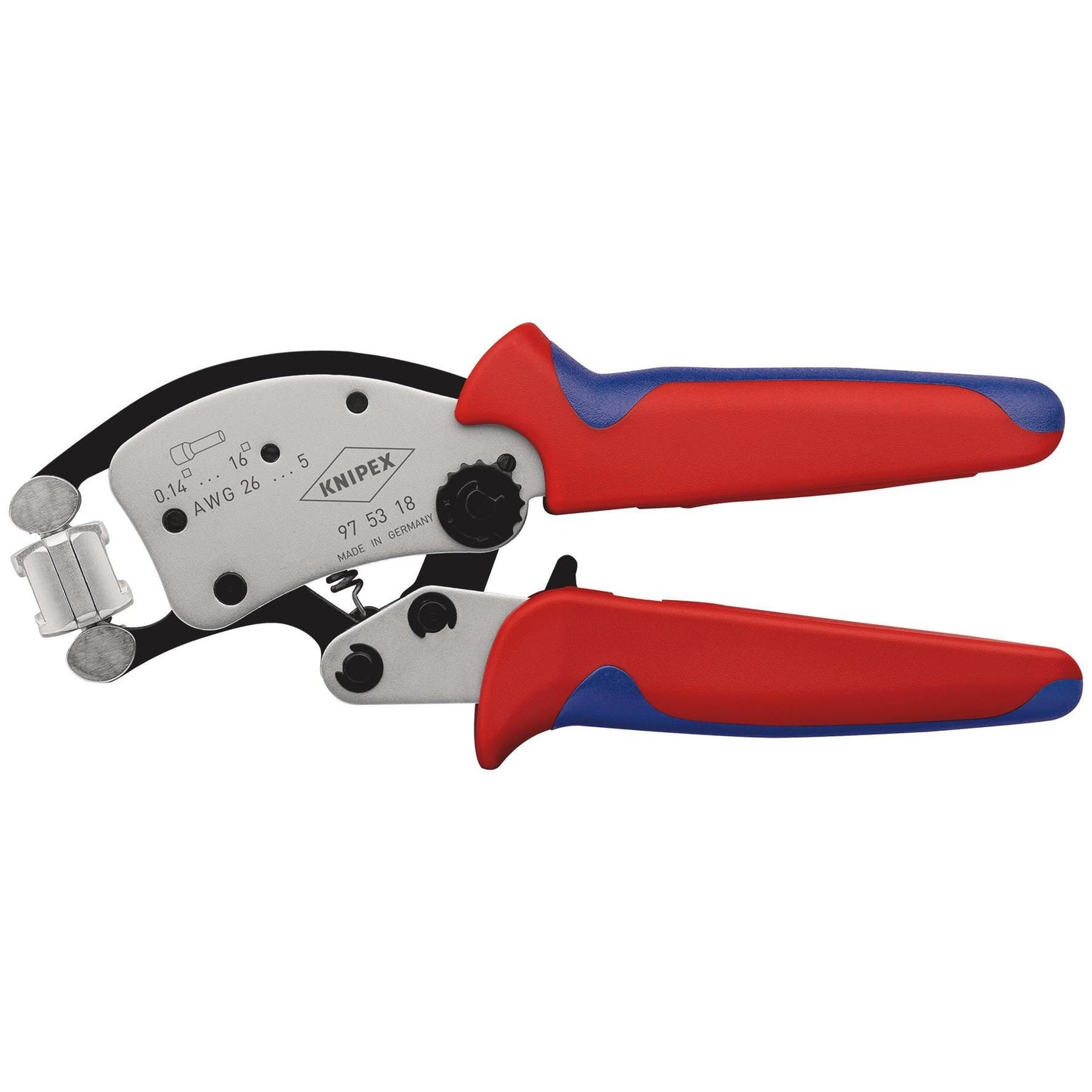 KNIPEX 97 53 18 SB Twistor16 Self-Adjusting Crimping Pliers, 200mm