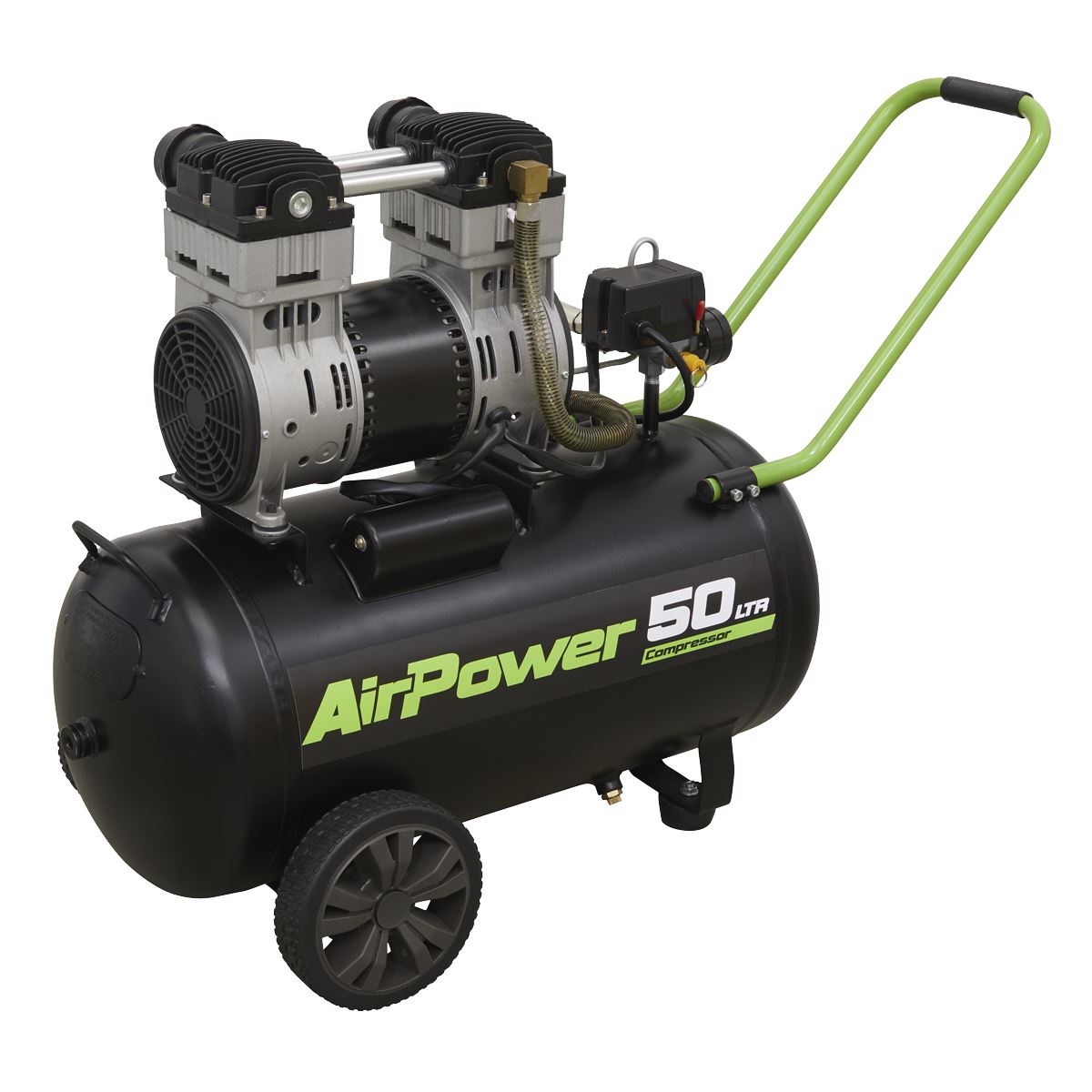 Sealey Low Noise Air Compressor 50L Direct Drive 1.6hp SAC5016S