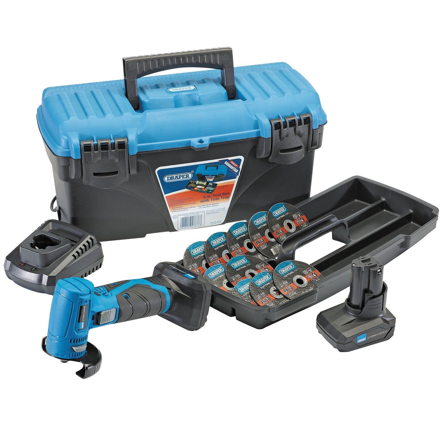 Draper 90376 Draper Storm Force® 10.8V Angle Grinder/Cut-Off Tool Kit Tool Kit 2
