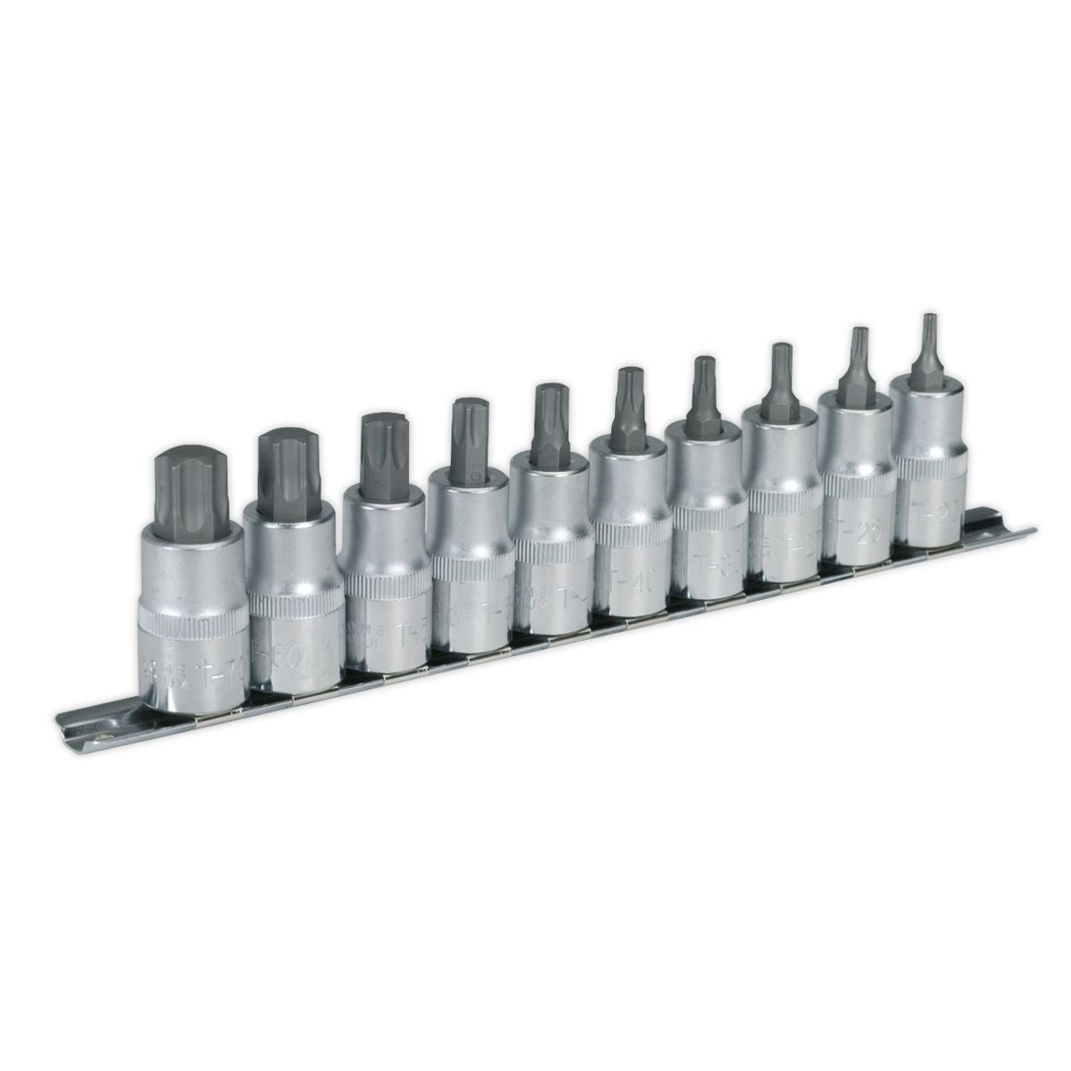 Sealey TRX-Star* Socket Bit Set 10pc 1/2"Sq Drive AK6208