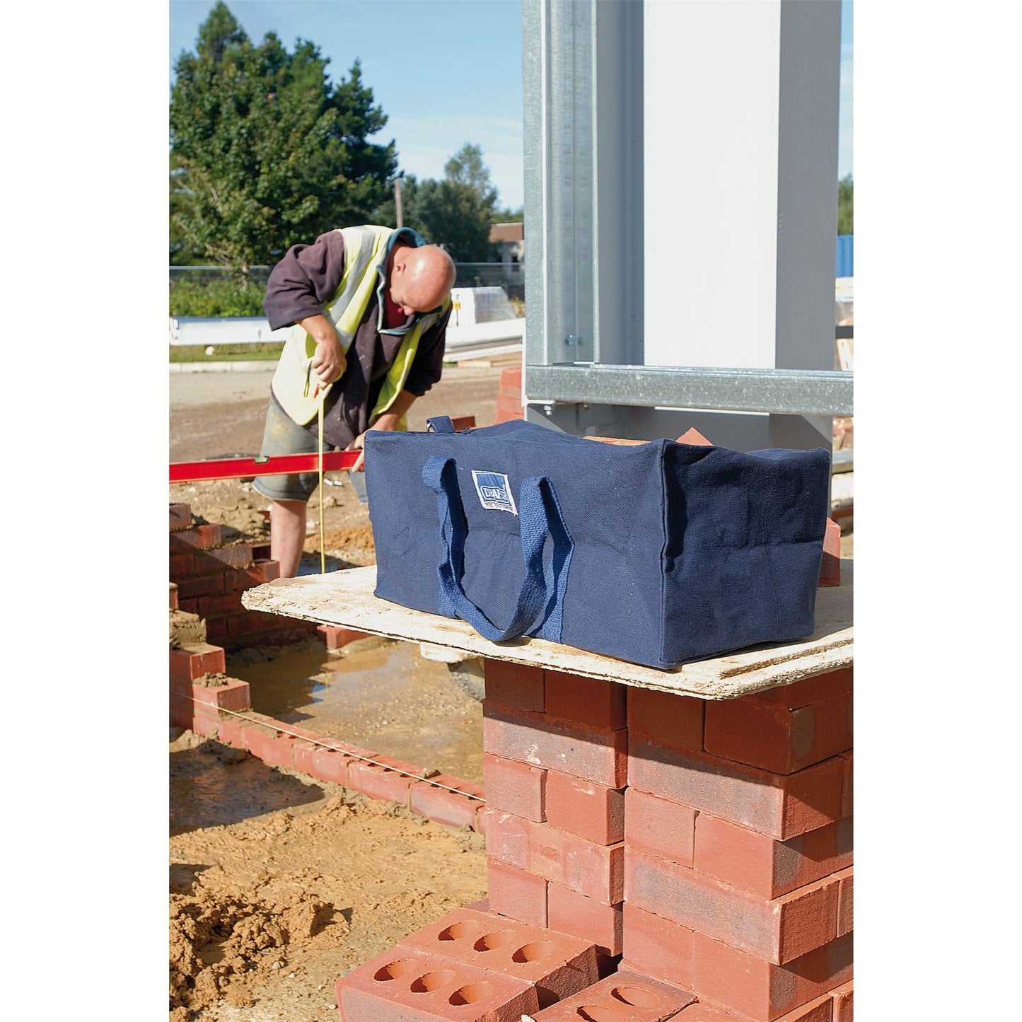 Draper 1x 460x180x195mm Canvas 20l Tool Bag Garage Professional Standard Tool - 72972