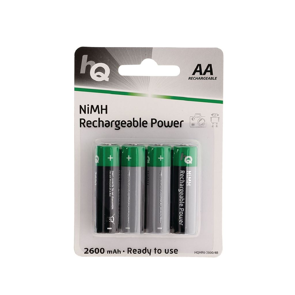HQ Rechargeable NiMH AA battery 2600mAh 4-blister - BANM26HR64B