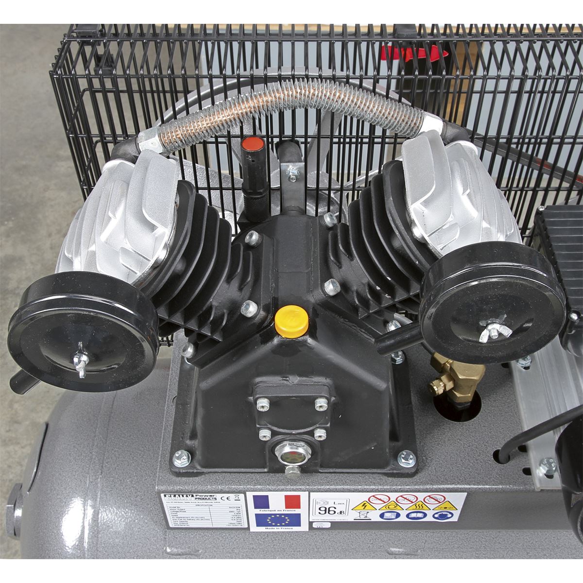 Sealey Air Compressor 200L Belt Drive 3hp 415V 3ph SAC3203B3PH