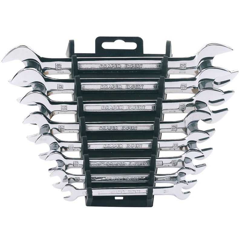 Draper 1x Expert 8 Piece Metric Double Open Ended Spanner Set Professional Tool - 64609