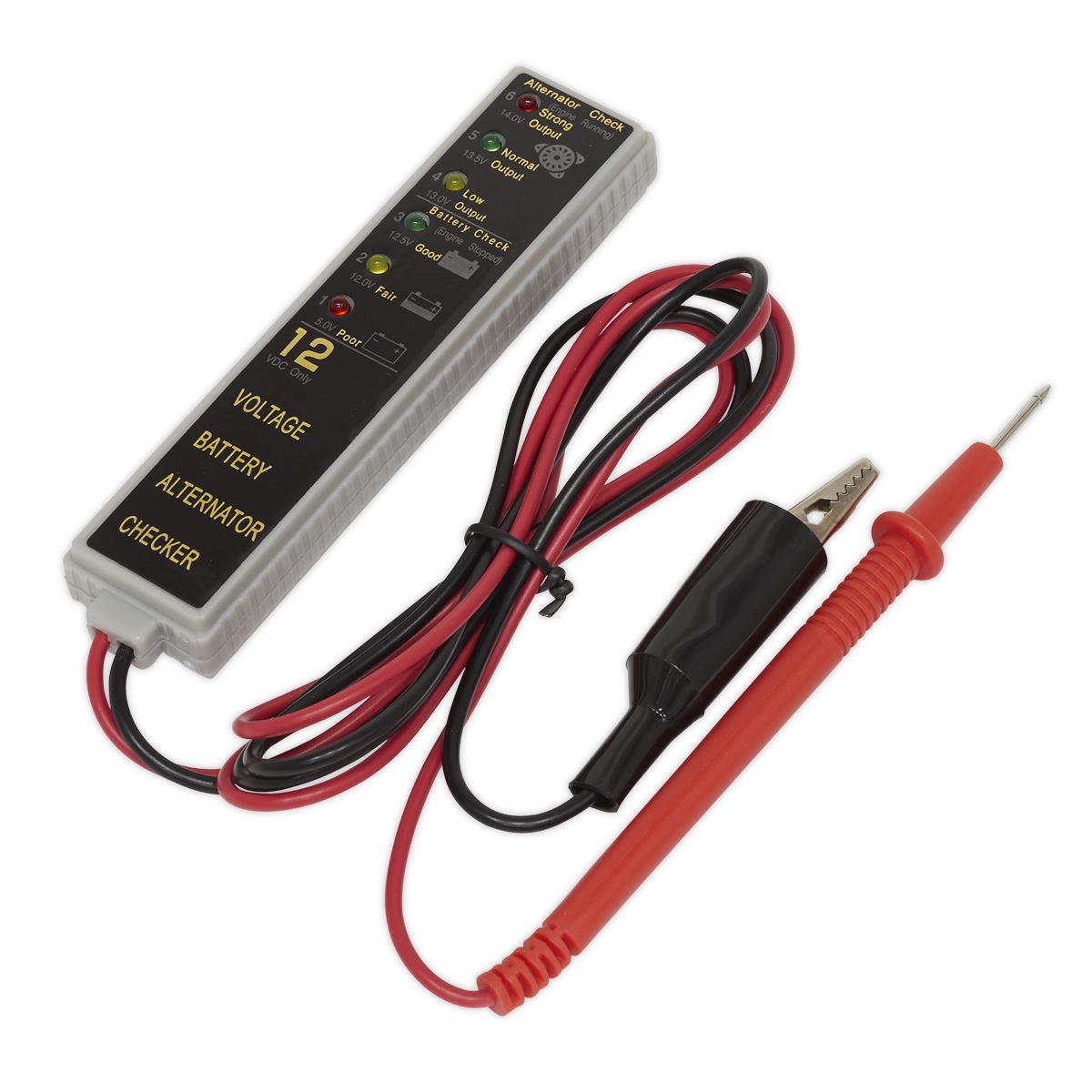 Sealey Battery/Alternator Tester 12V LED AK400