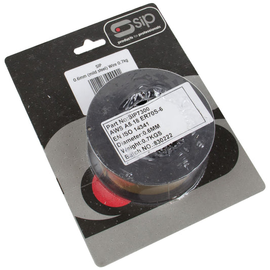 SIP Industrial 0.7kg x 0.6mm Mild Steel Welding Wire Pack