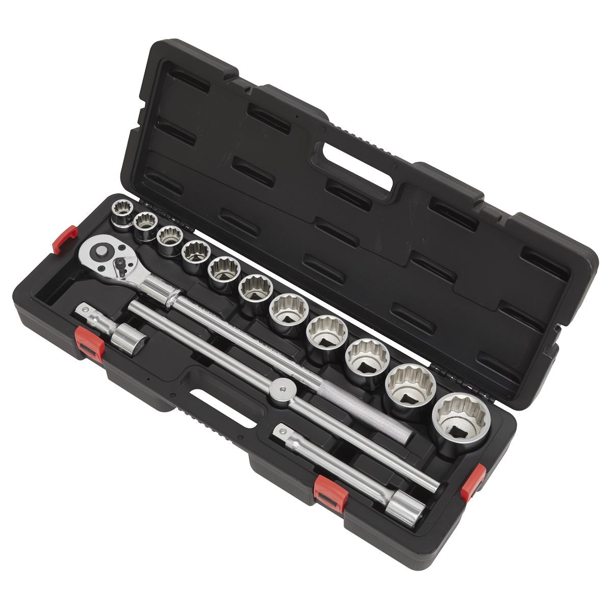 Sealey Socket Set 3/4"Sq Drive 12-point WallDrive 15pc Metric AK2583