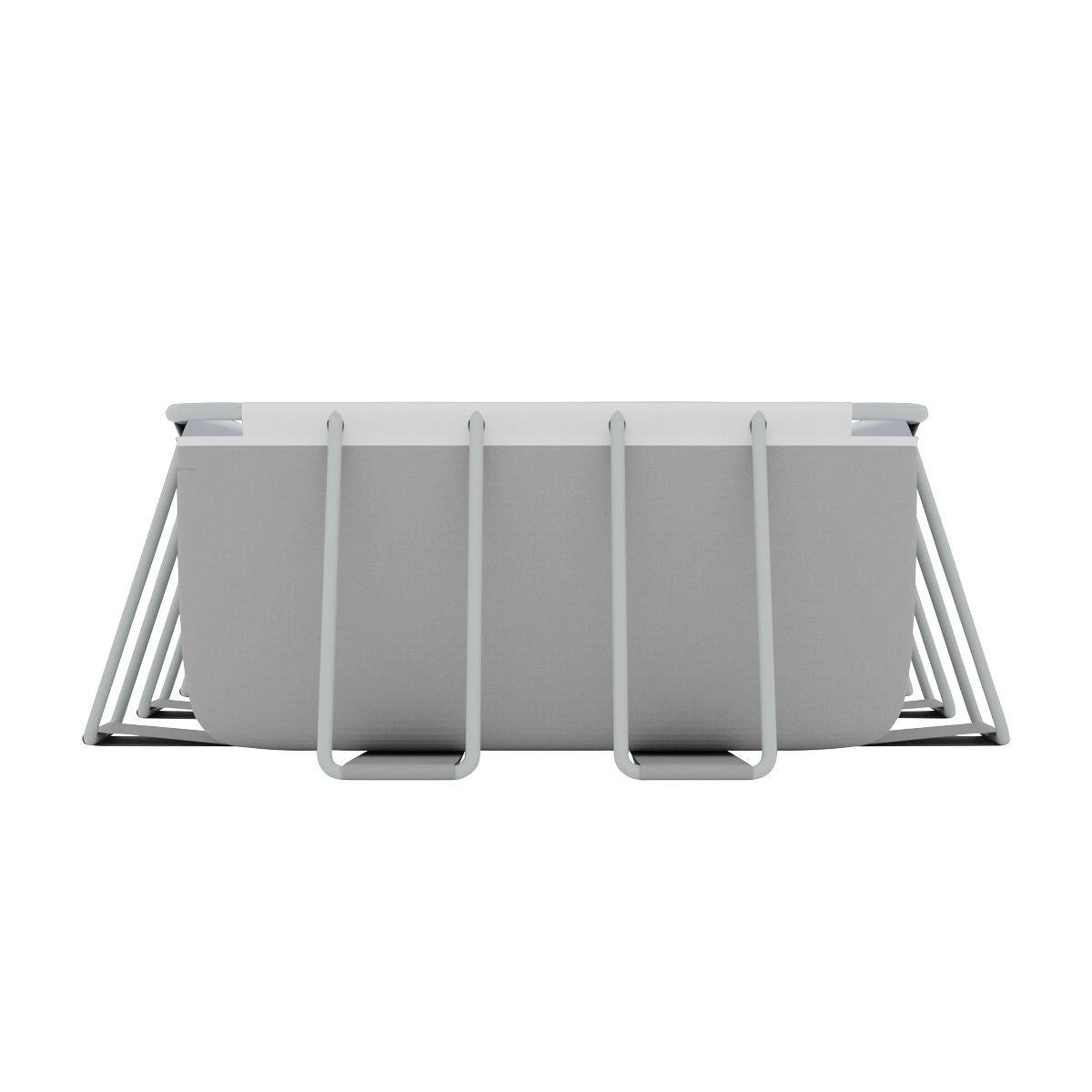 Dellonda 21ft Deluxe Rectangular Swimming Pool, Step Ladder Pool & Ground Covers