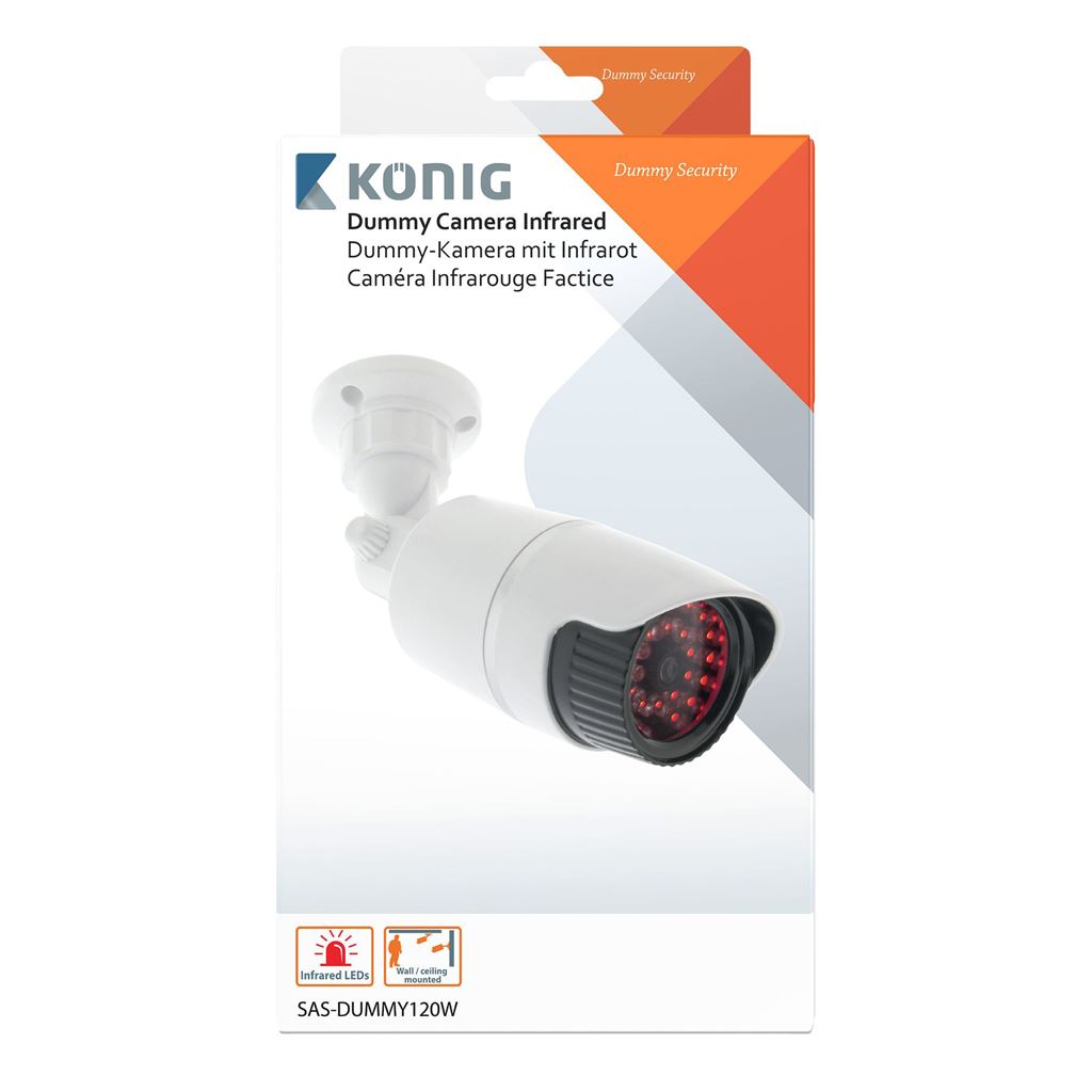 Konig Bullet Dummy Camera IP44 White SAS-DUMMY120W
