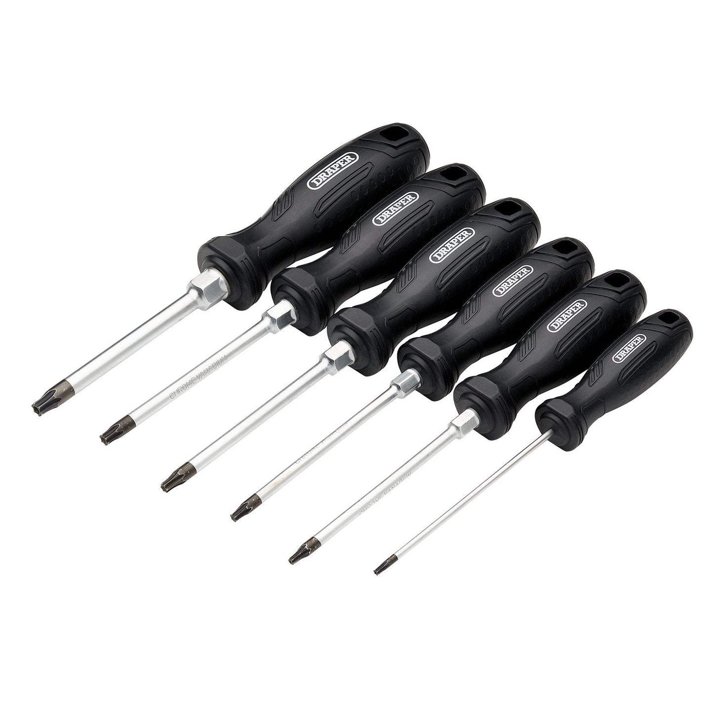 Draper TX-STAR Tamperproof Hard Grip Screwdriver Set (6 Piece)