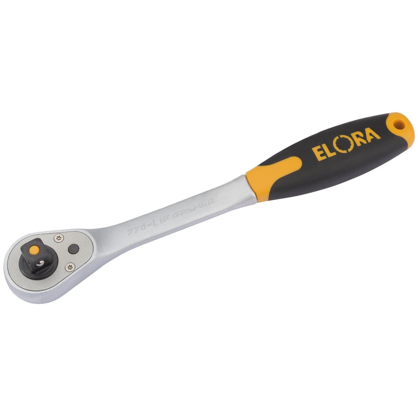 Draper 270mm 1/2" Square Drive Elora Quick Release Soft Grip Reversible Ratchet - 55536