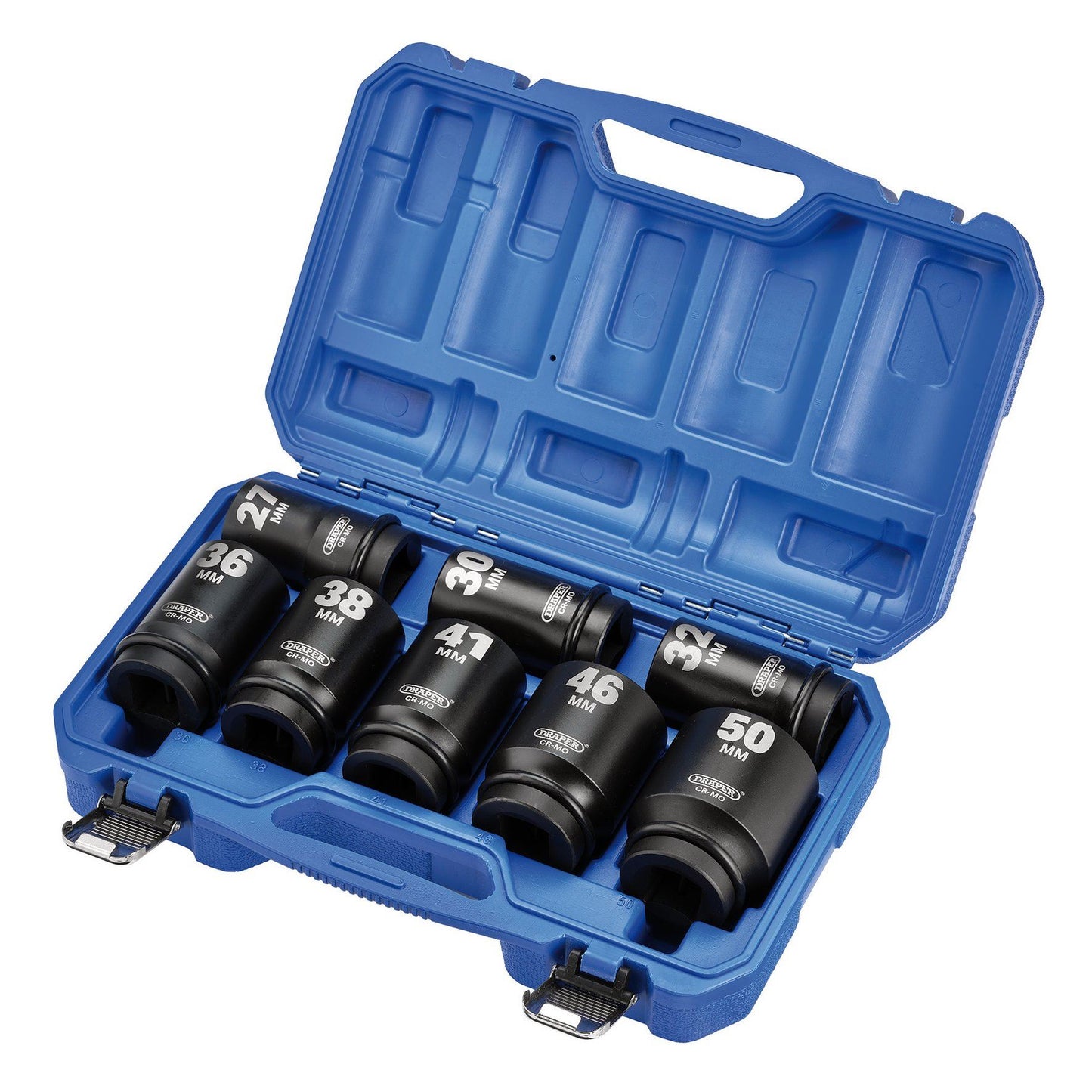 Draper HI-TORQ Metric Deep Impact Socket Set, 1" Sq. Dr. (8 Piece)