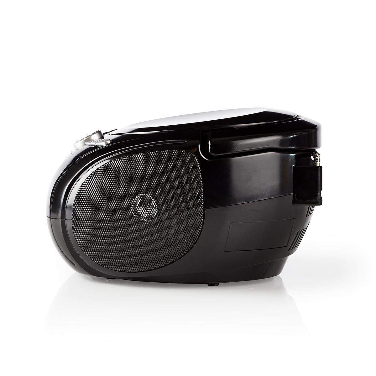 Nedis Boombox 9W Bluetooth® CD Player/FM Radio/USB/Aux Black