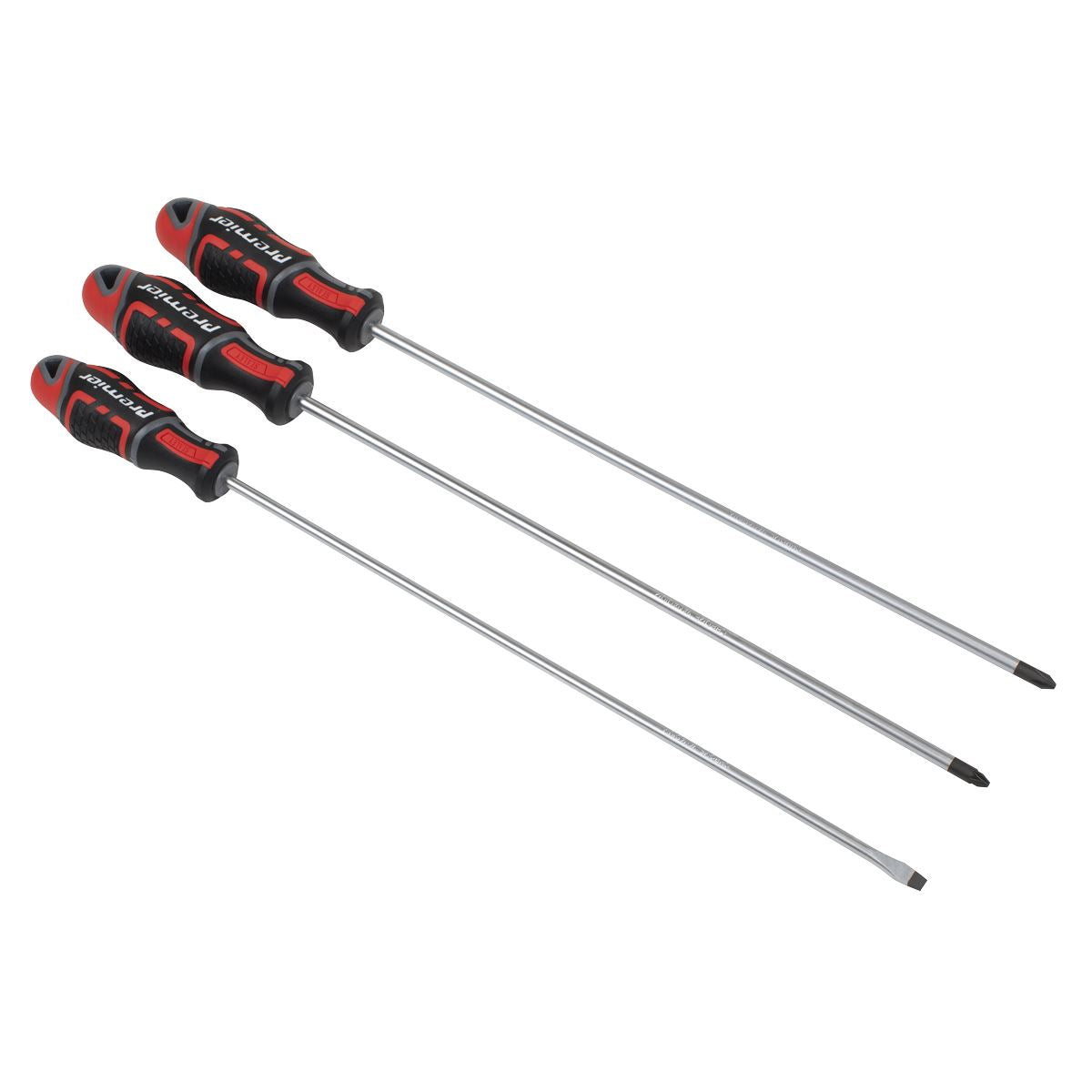 Sealey GripMAX� Screwdriver Set Long 3pc AK4372