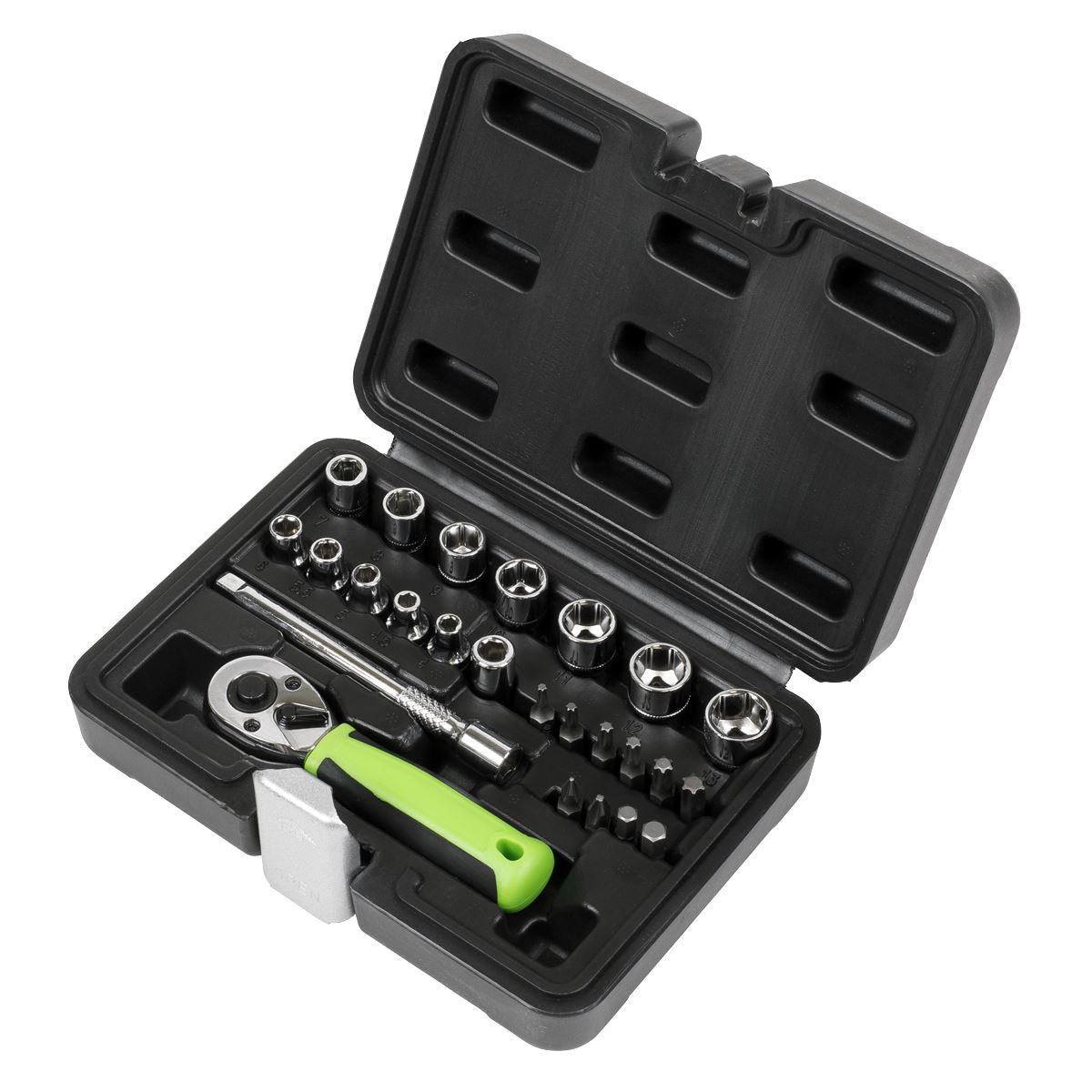 Sealey Socket Set 25pc 1/4"Sq Drive - Metric S01233