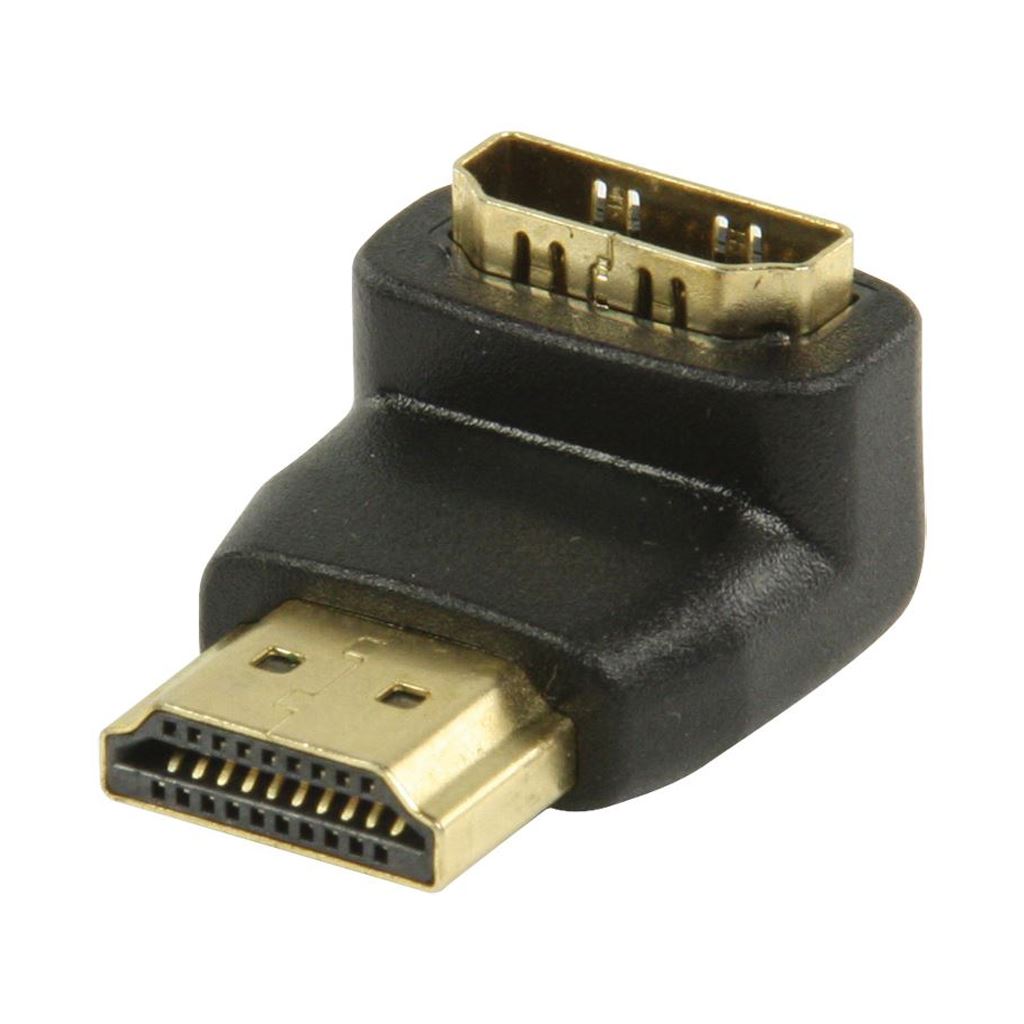 Glaxio® HDMI Adapter HDMI Connector 90° Angled to HDMI Input (Black)