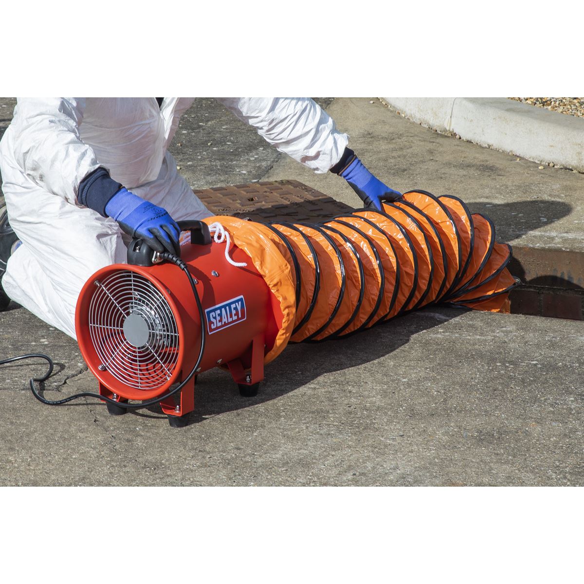 Sealey Portable Ventilator 250mm with 5m Ducting VEN250