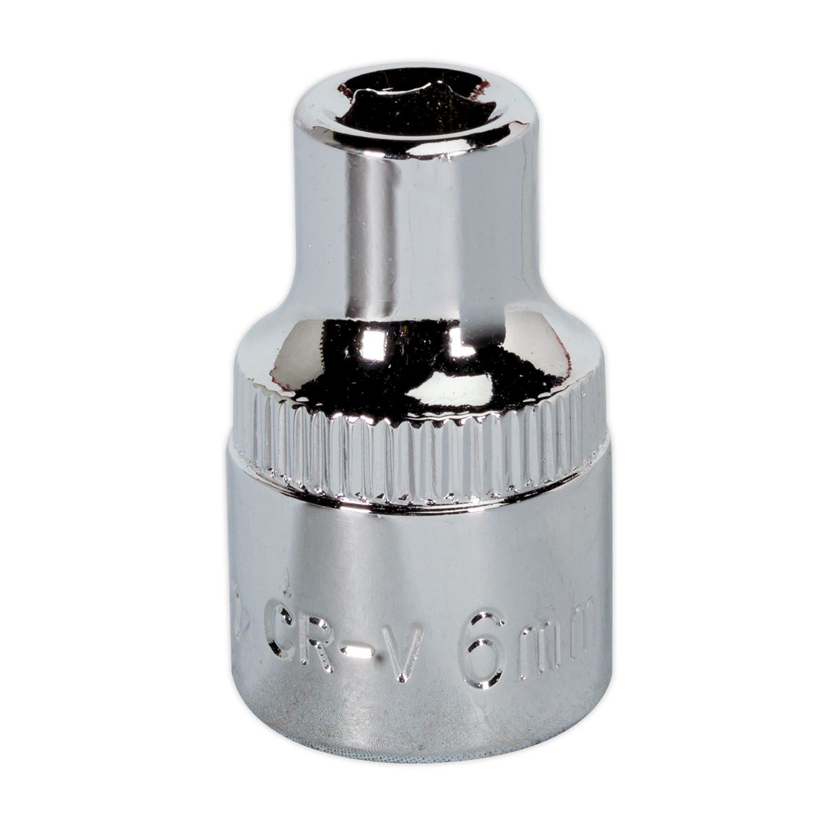 Sealey WallDrive Socket 6mm 3/8"Sq Drive Fully Polished SP3806