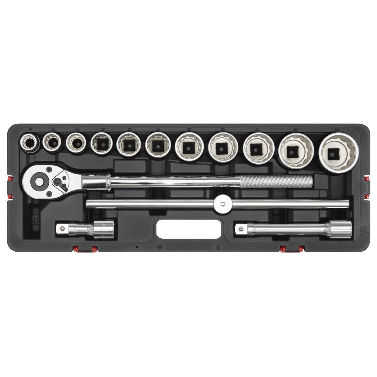 Sealey Socket Set 3/4"Sq Drive 12-point WallDrive 15pc Metric AK2583