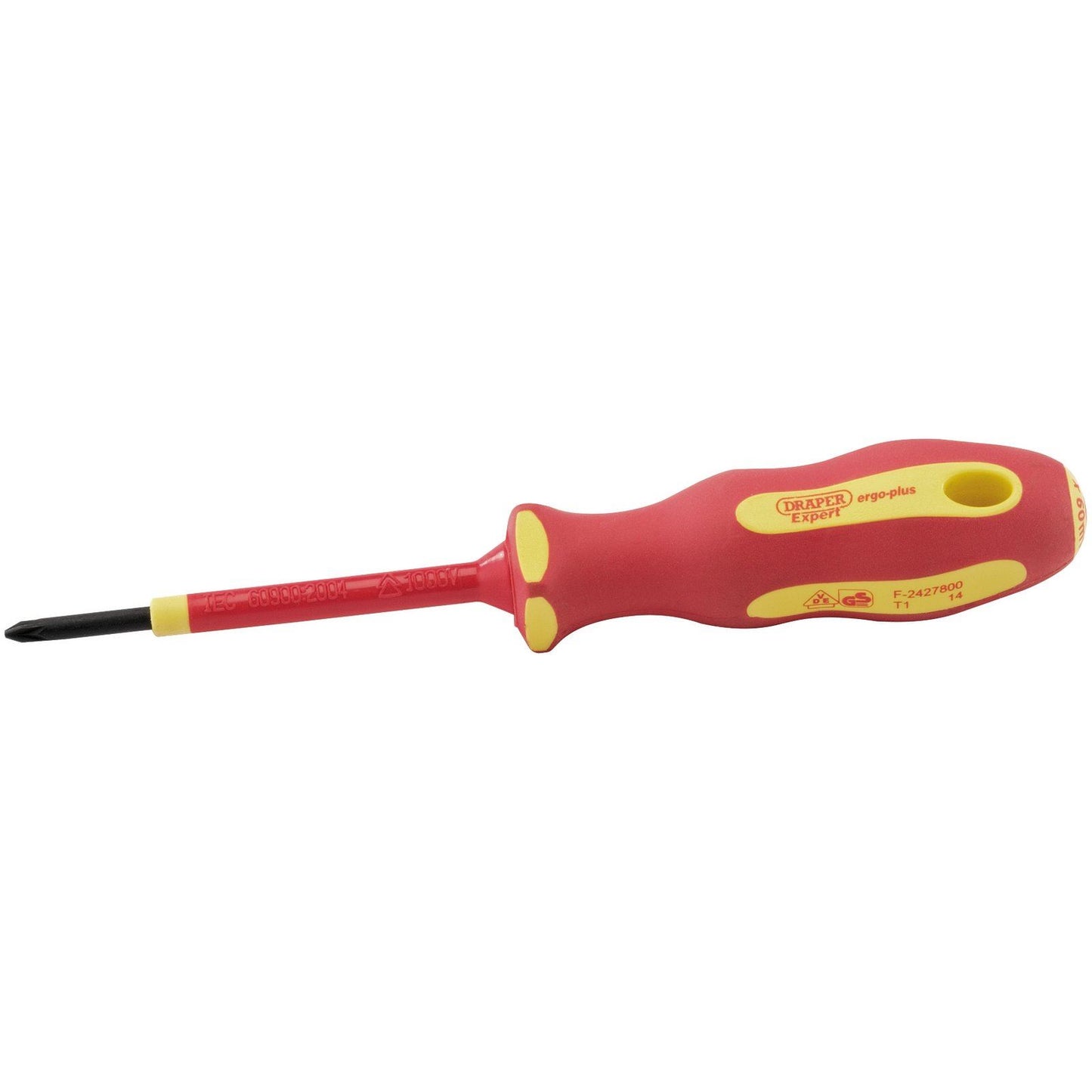 Draper Expert Ergo Plus VDE PZ Slot Screwdriver Garage DIY Circuit Tool - 64476