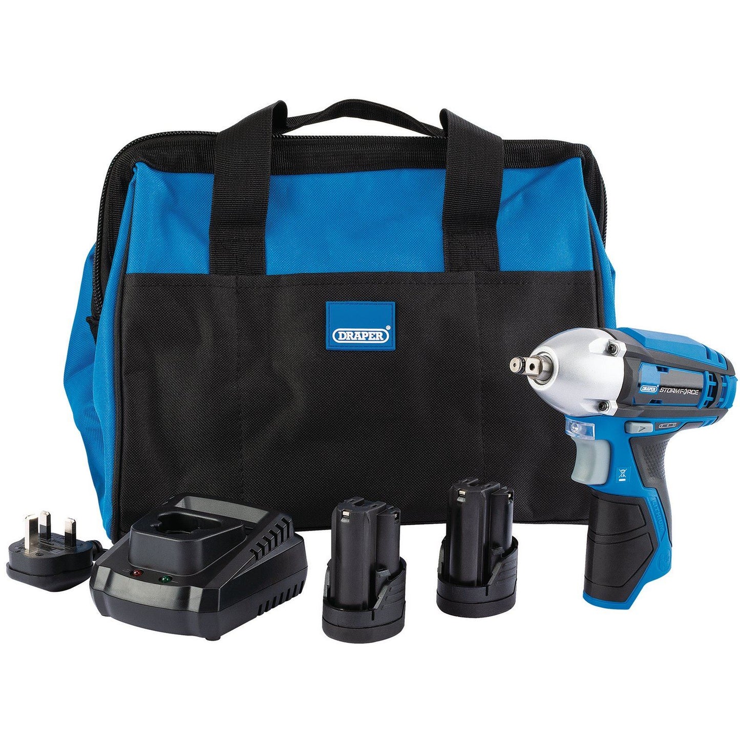 Storm Force 10.8V Power Interchange Impact Wrench Kit +2x 1.5Ah - 99717