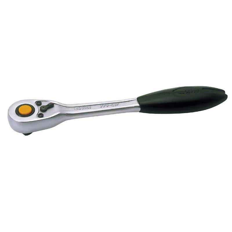 Draper 270mm 1/2" Square Drive Elora Quick Release Soft Grip Reversible Ratchet - 55536
