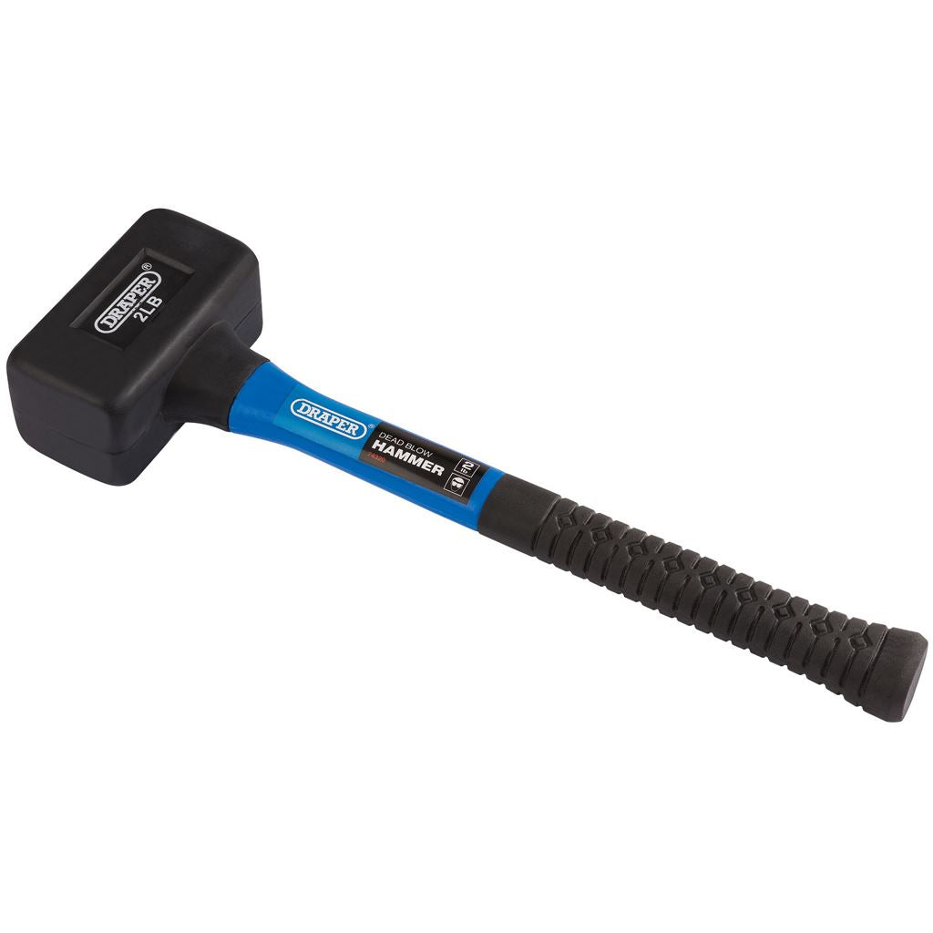 Draper Rubber Dead Blow Hammer with Fibreglass Shafts (900g/32oz) - 74320