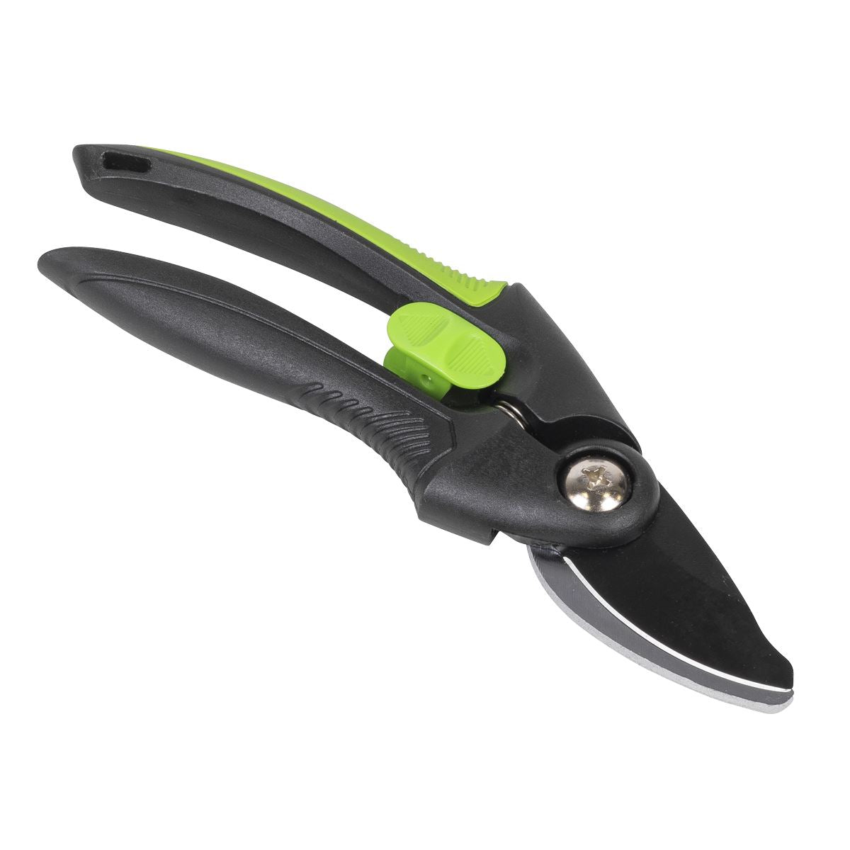Sealey Bypass Secateurs, Soft Grip Handle, Safety Lock Carbon Steel Blade, 208mm