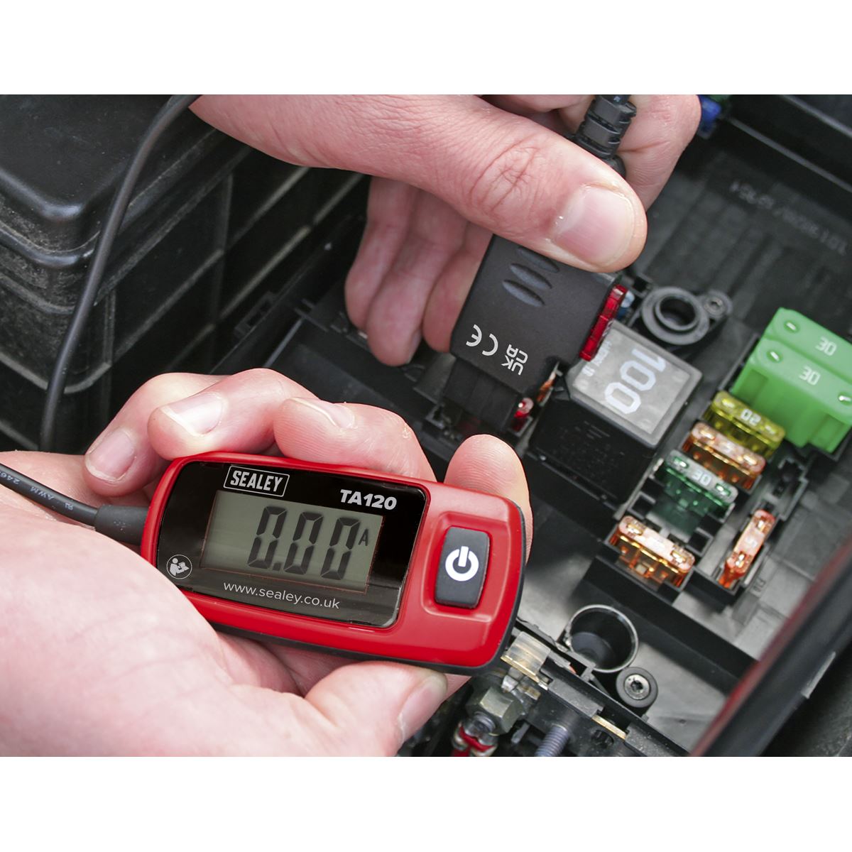 Sealey Automotive Current Tester 20A - Standard Blade Fuse TA120