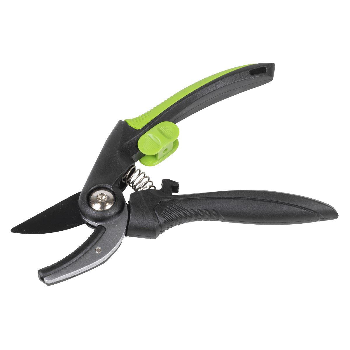 Sealey Anvil Secateurs Soft Grip Handle, Safety Lock & Carbon Steel Blade, 208mm