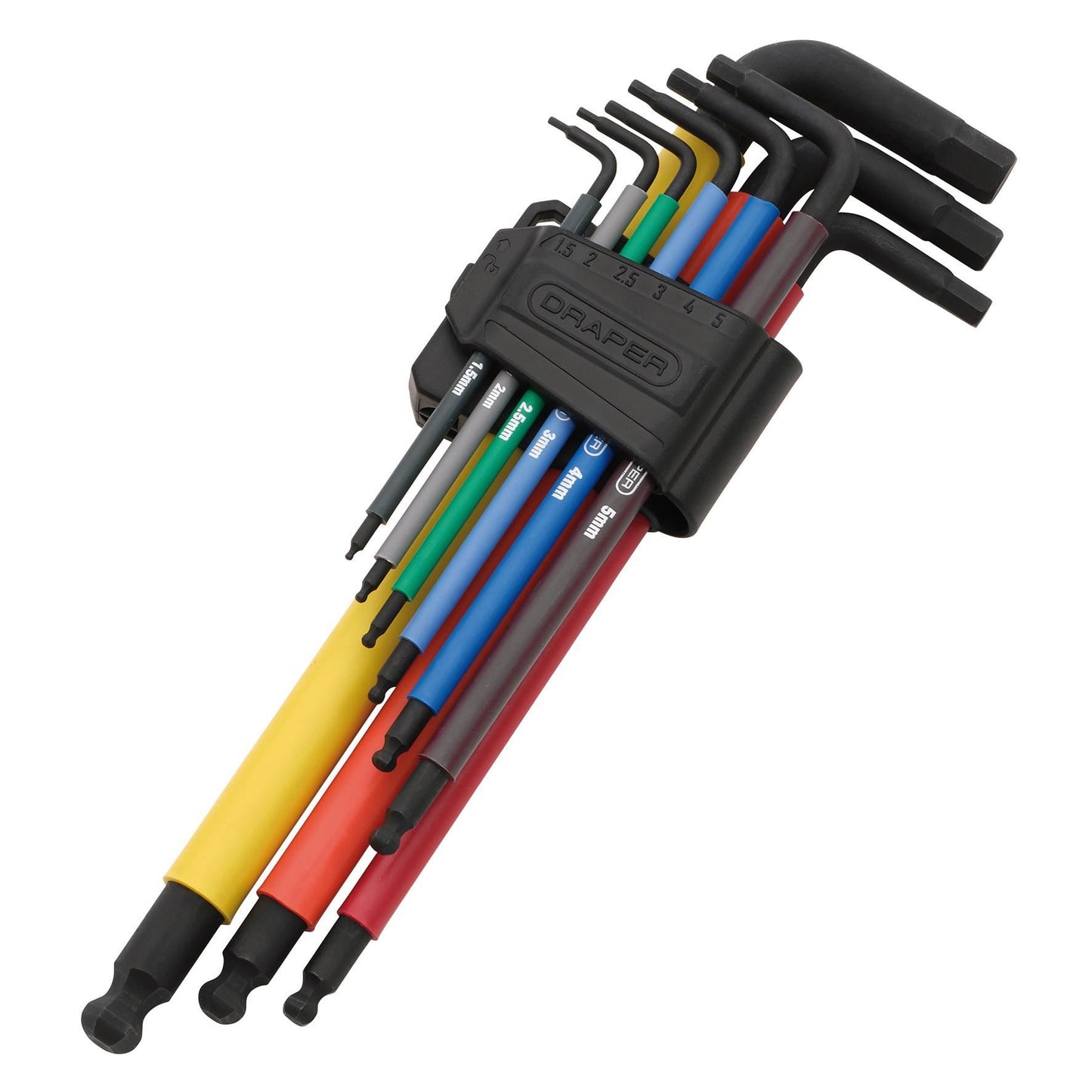 Draper Extra-Long Arm Hex Key Set (9 Piece)