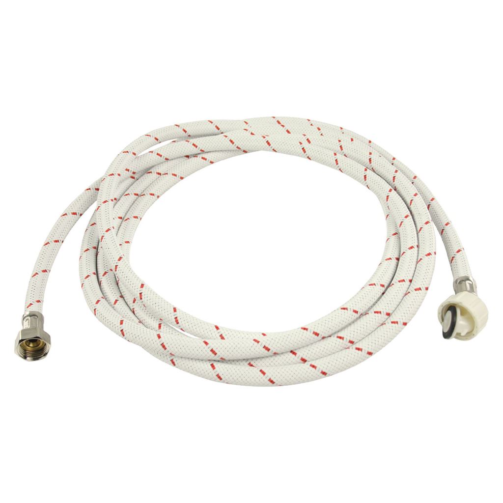 HQ Inlet hose nylon 1/2" straight - 3/4" hooked 4m - WAIH3412SH1N40