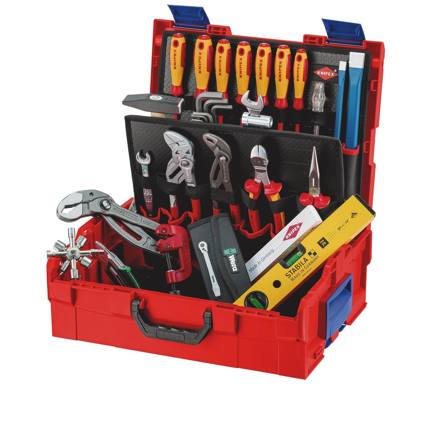 KNIPEX 00 21 19 LB S L-BOXX Plumbing Tool Kit, 52 Parts, 357mm