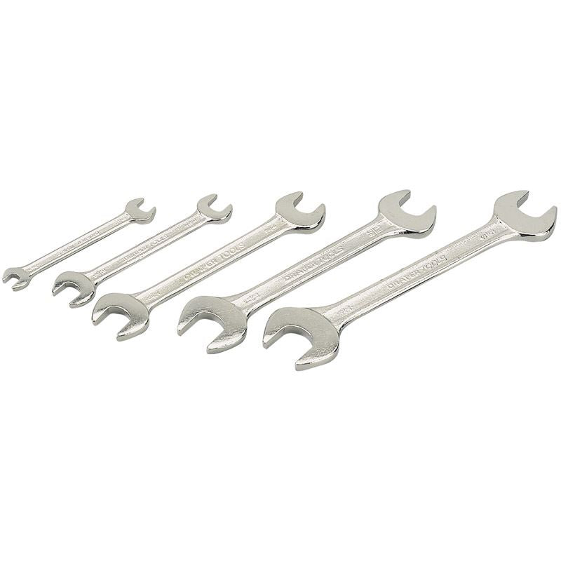 Draper 1x 5 Piece AF Open End Spanner Set Garage Professional Standard Tool - 30767