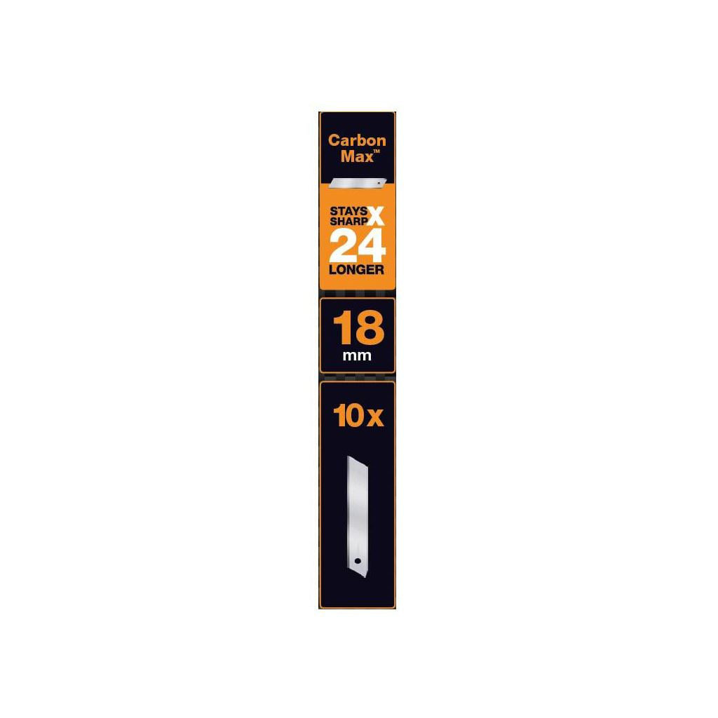 Fiskars CarbonMax snap off knife 18mm 5 pack