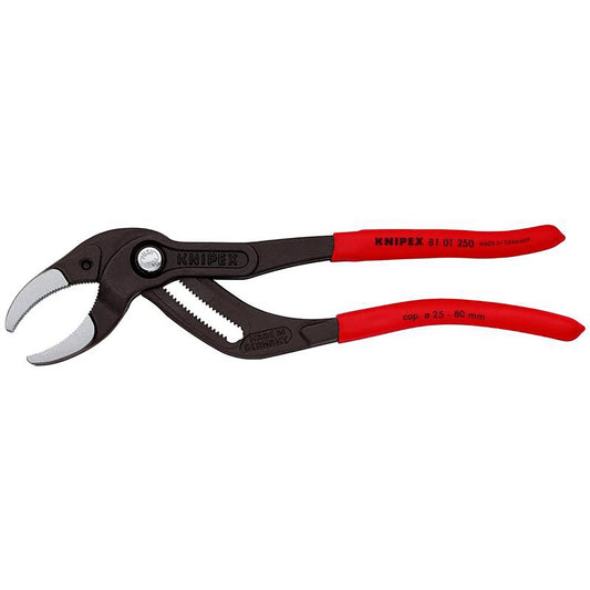 KNIPEX 81 01 250 SB Siphon and Connector Pliers, 250mm (self-service card/blister)