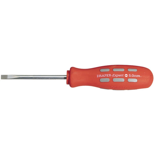 Draper 870/1B Expert 75mm x 5.0mm Plain Slot Parallel Tip Mechanics Screwdriver - 67852