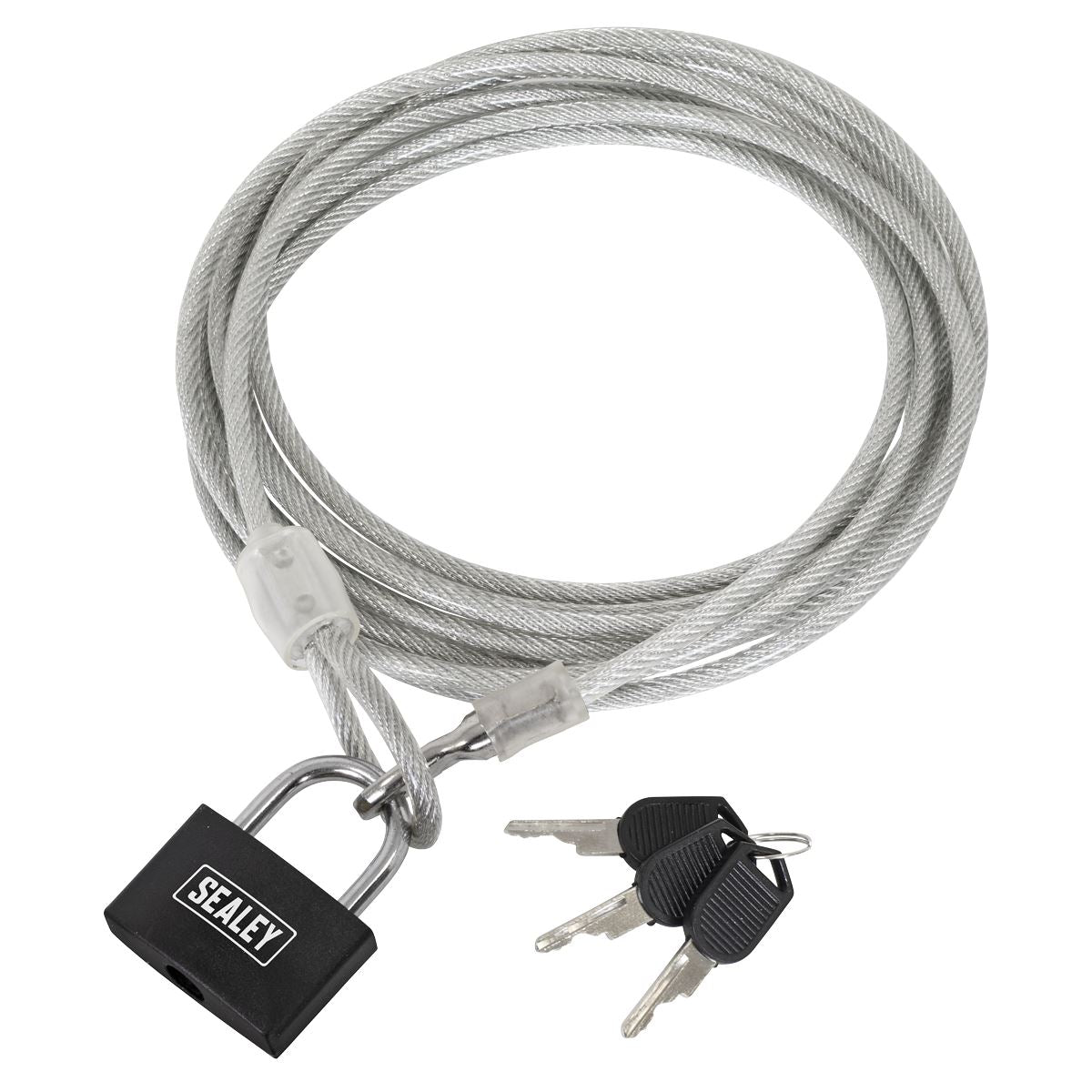 Sealey Motorcycle Cable Lock 3m SHGCL3
