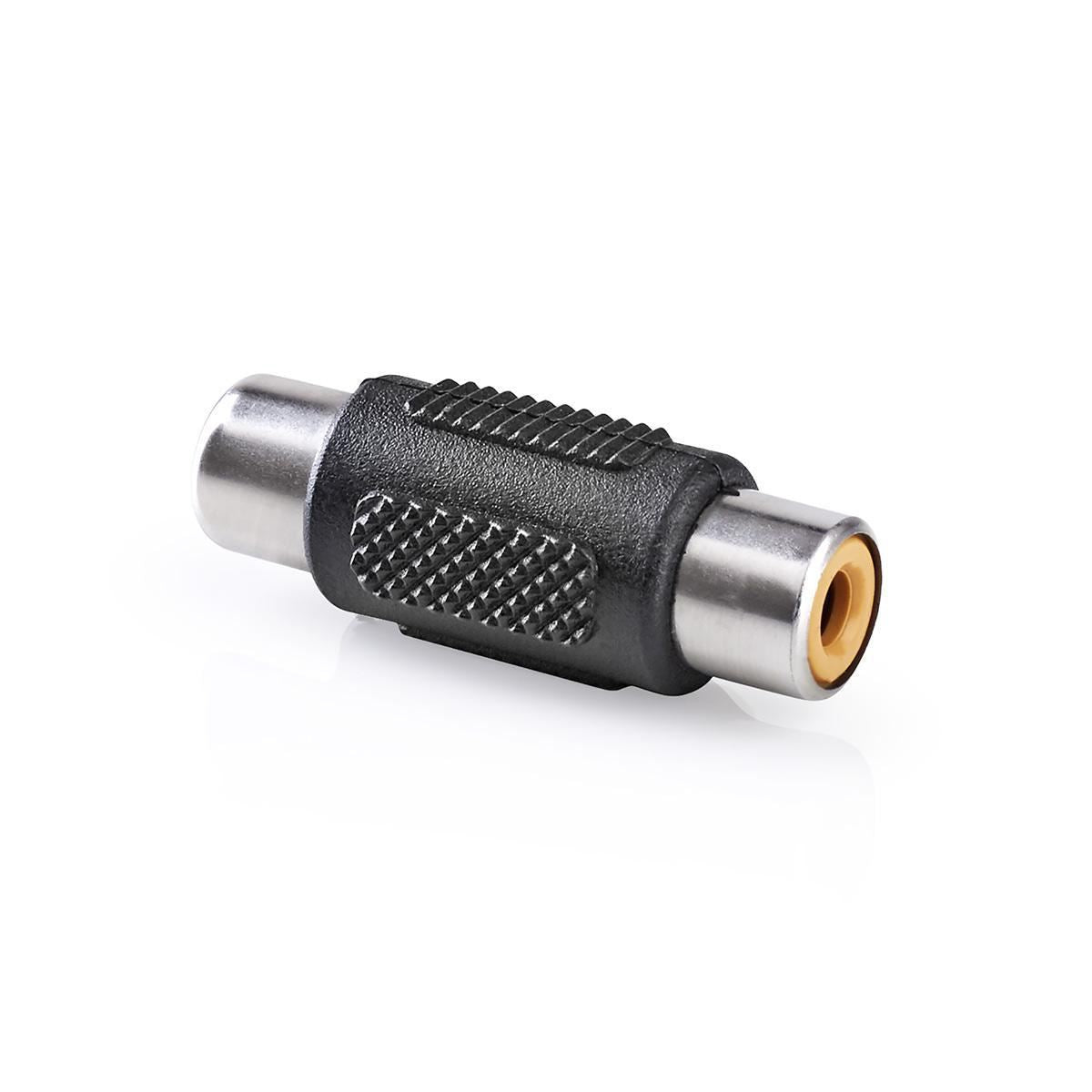 Nedis Mono Audio Adapter RCA Female to RCA Female 10 pieces Black CAGP24950BK